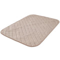 Bamboo fibre pet training pad in green or beige, fixed-point dog mat in sizes S M L
