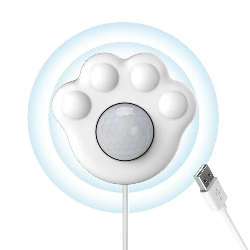 White infrared sensor induction control head for pet water dispenser, USB, approx 3m range
