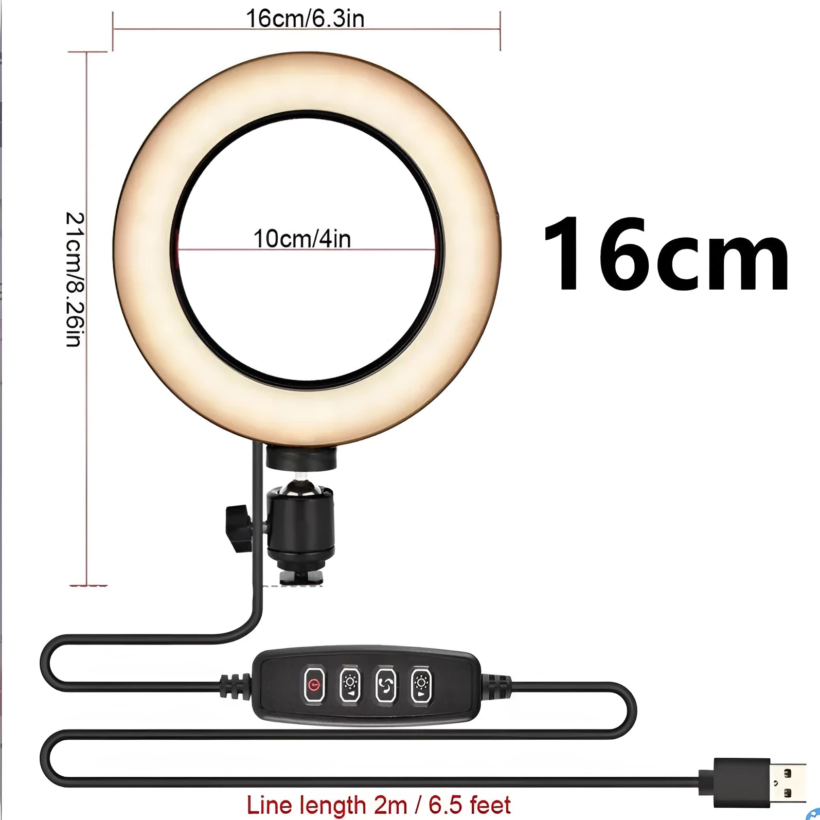 Adjustable live phone stand extended to its maximum 110cm height with a mobile phone secured on top.