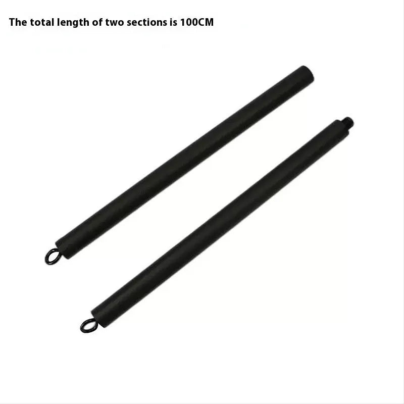 Two-segment yoga pilates push-and-pull fitness stick for resistance training