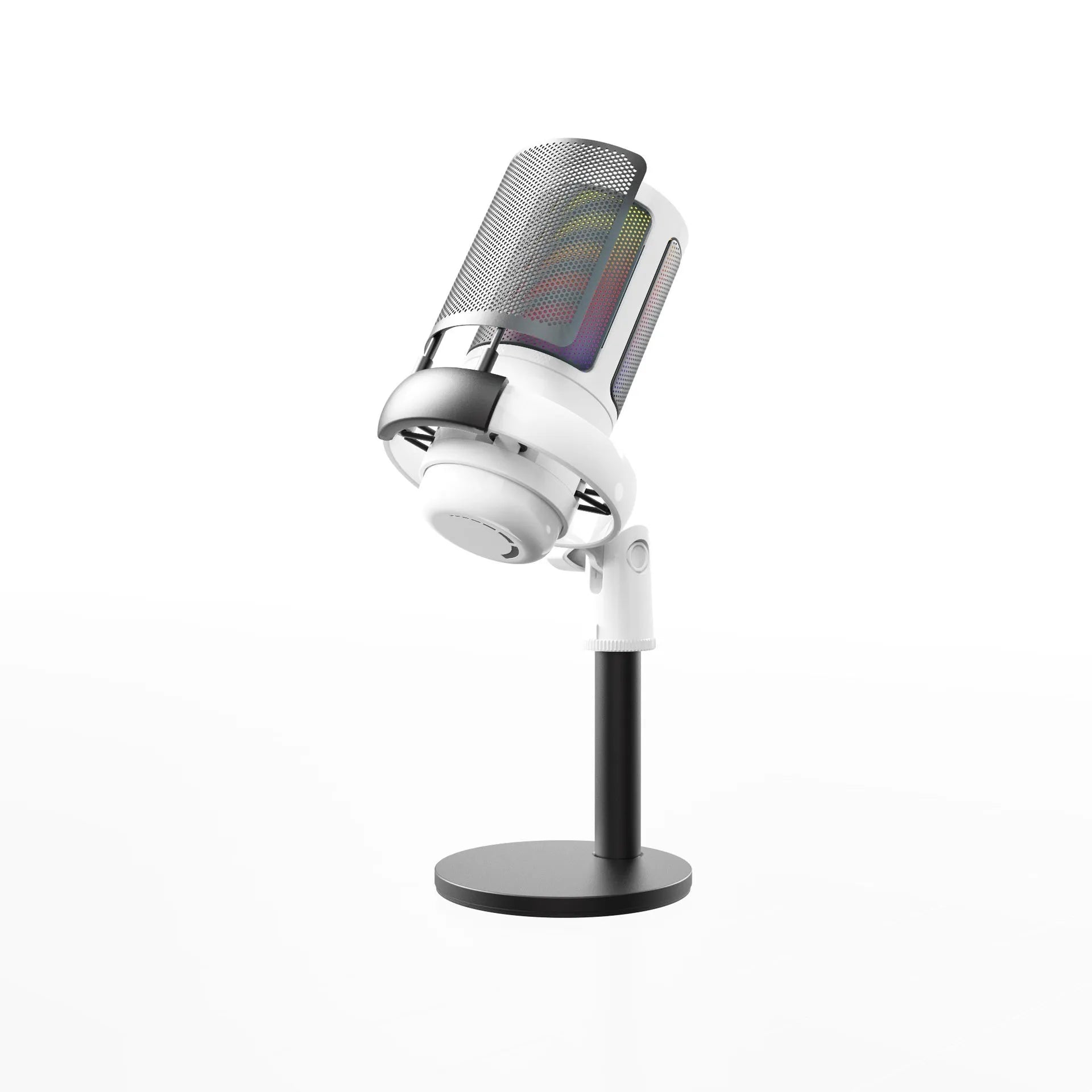 RGB USB condenser microphone for computer streaming and recording with 150cm cable