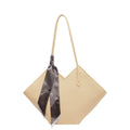 Women's large capacity PU shoulder bag in horizontal square shape showing eight colour options
