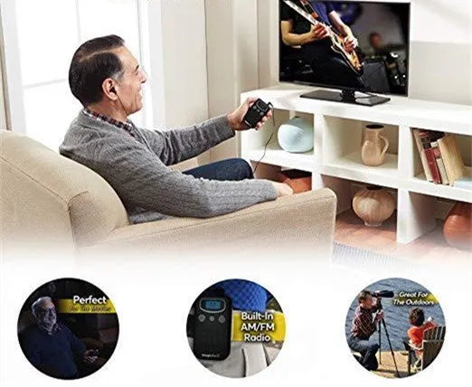 Personal digital hearing amplifier with background noise reduction in brilliant colour