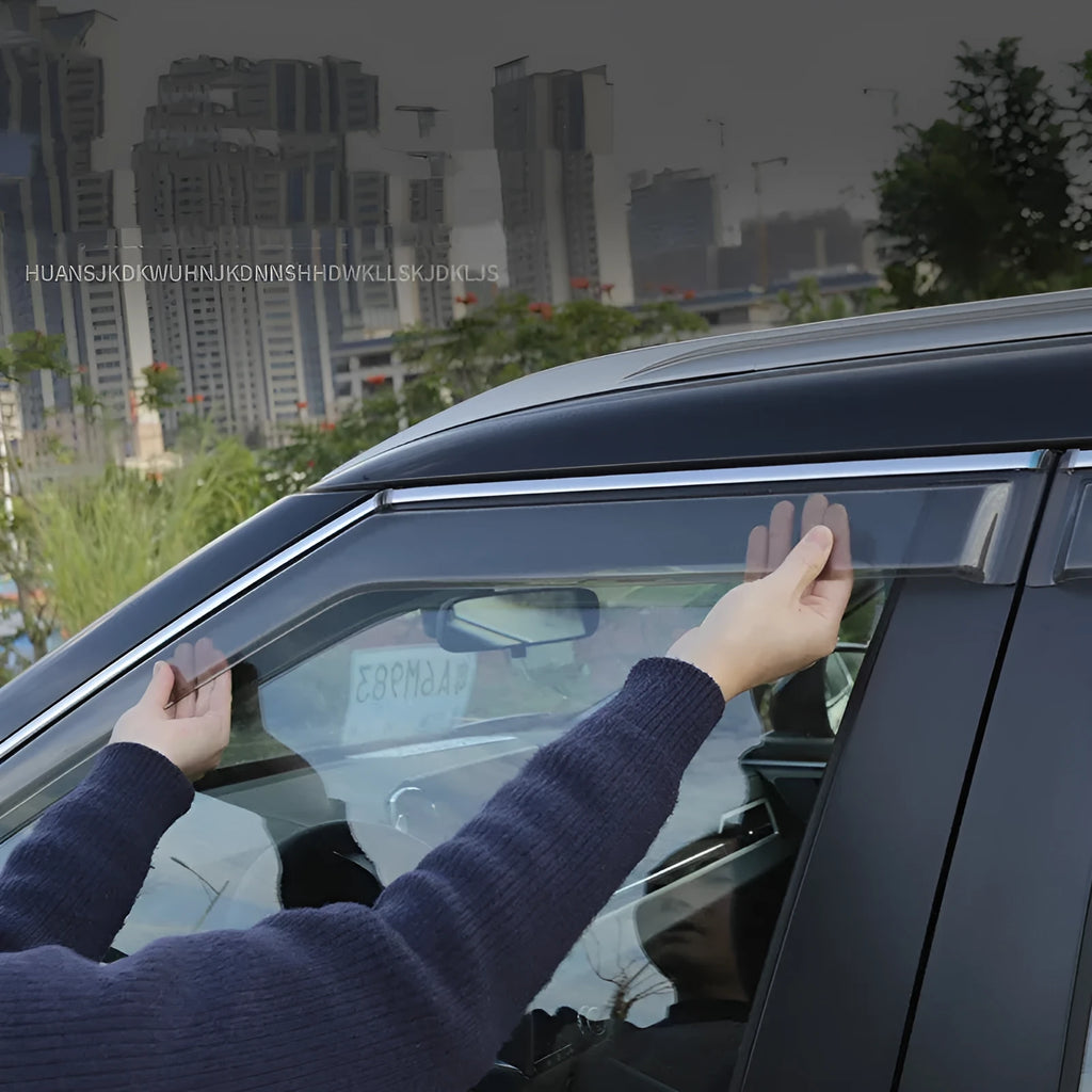 2023 Mitsubishi Outlander window deflectors in engineering plastic, black and translucent options