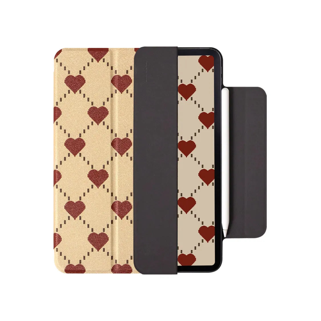 Double-sided magnetic iPad Air case for 10.9-inch Air 5 and Air 4 tablets in polyurethane