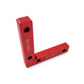 Aluminium alloy right angle woodworking positioning block with measurement scales
