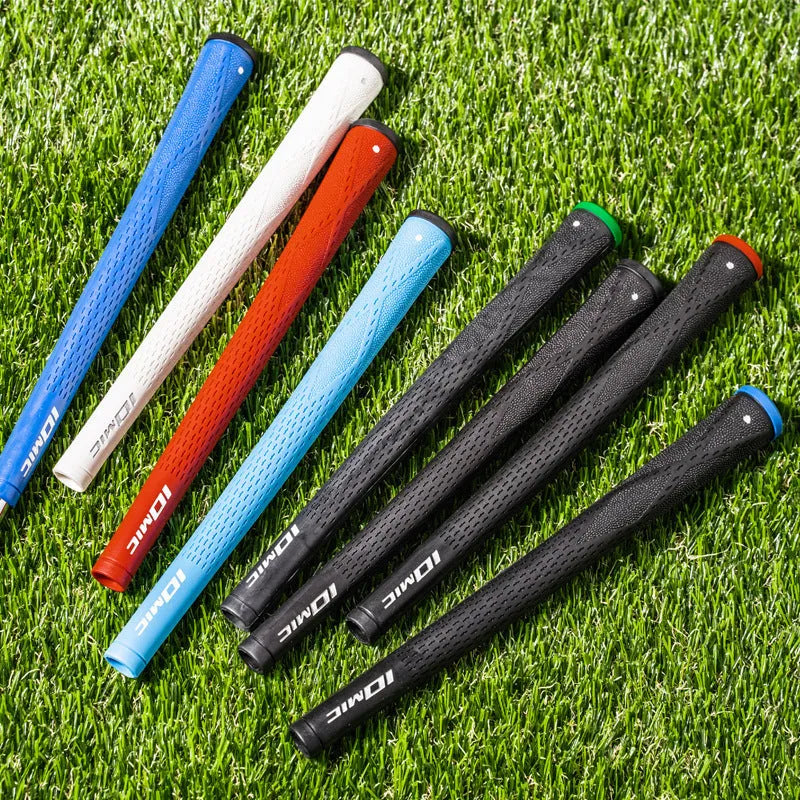 TPE non-slip golf club grip available in pink red blue white and black colours