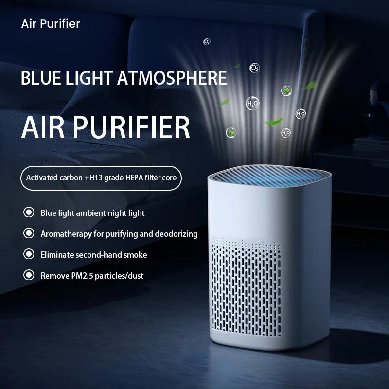 Simple style desktop air purifier with USB connection for small rooms