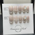 Women's handmade manicure gloves with blush armour style in four different sizes