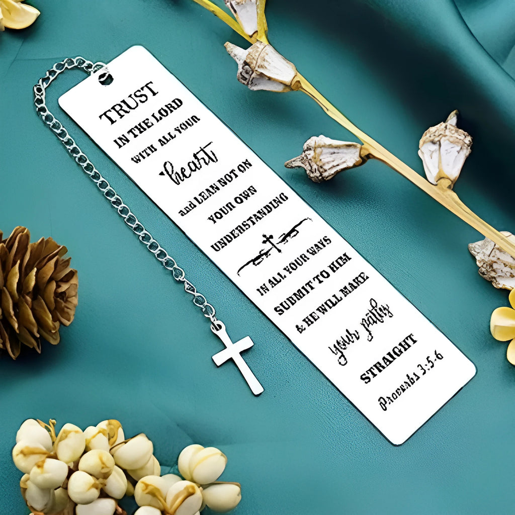 Stainless steel European style metal bookmark in CFS5170 steel colour.
