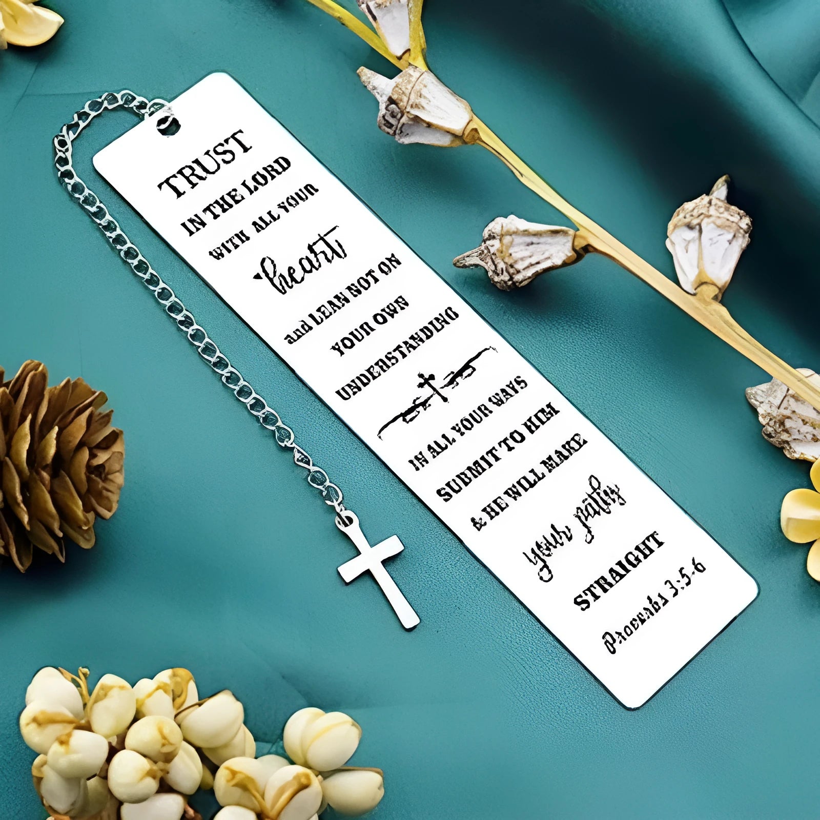 Stainless steel European style metal bookmark in CFS5170 steel colour.