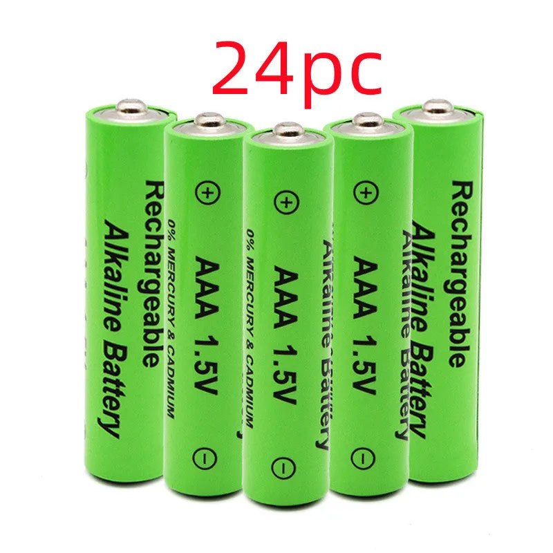 Pack of industrial alkaline rechargeable AA batteries with 3000mAh capacity