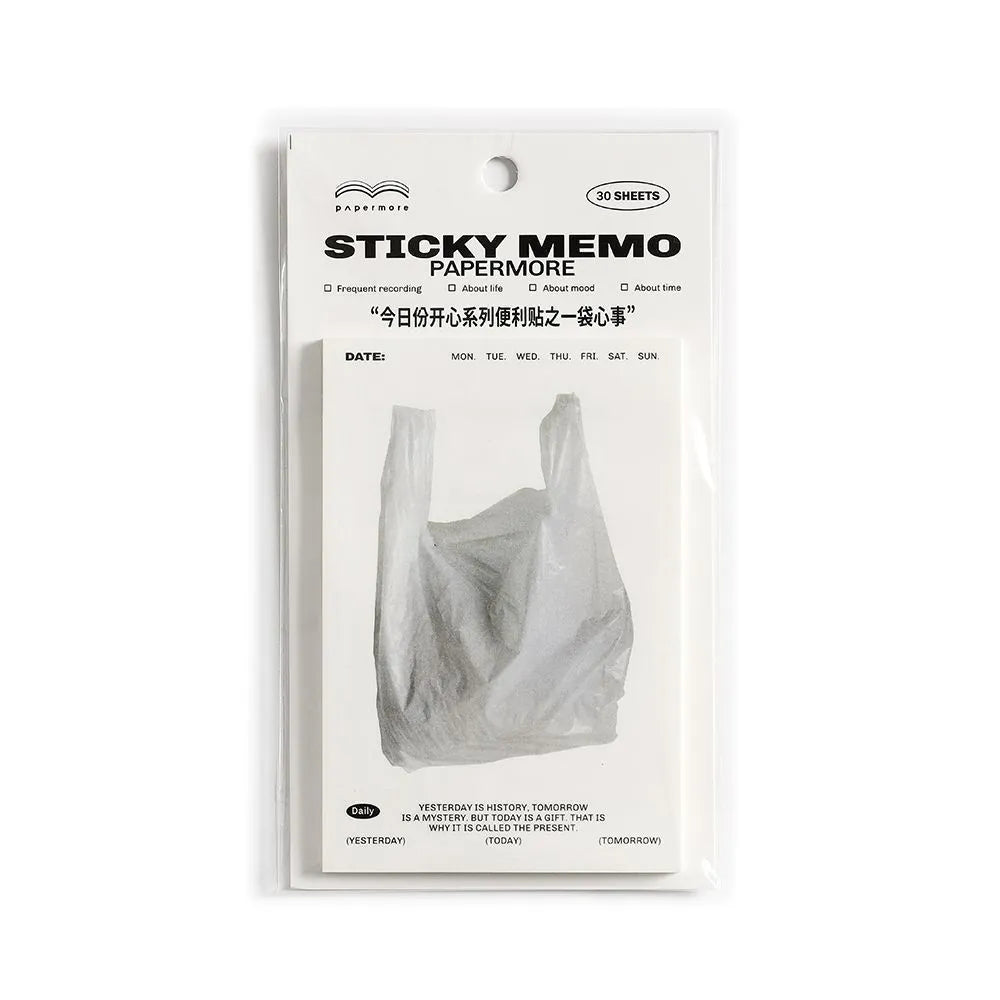 Today's Happy Series 120x80mm message sticky notes notepad with 30 writing paper pages