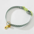 Adjustable cat collar with bell and decorative bow tie pendant in multiple colours