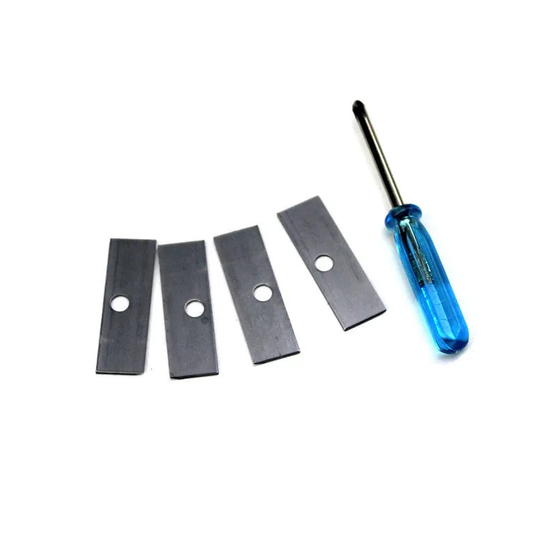 Geometric plastic pencil sharpener with four sharpening holes for sketching pencils