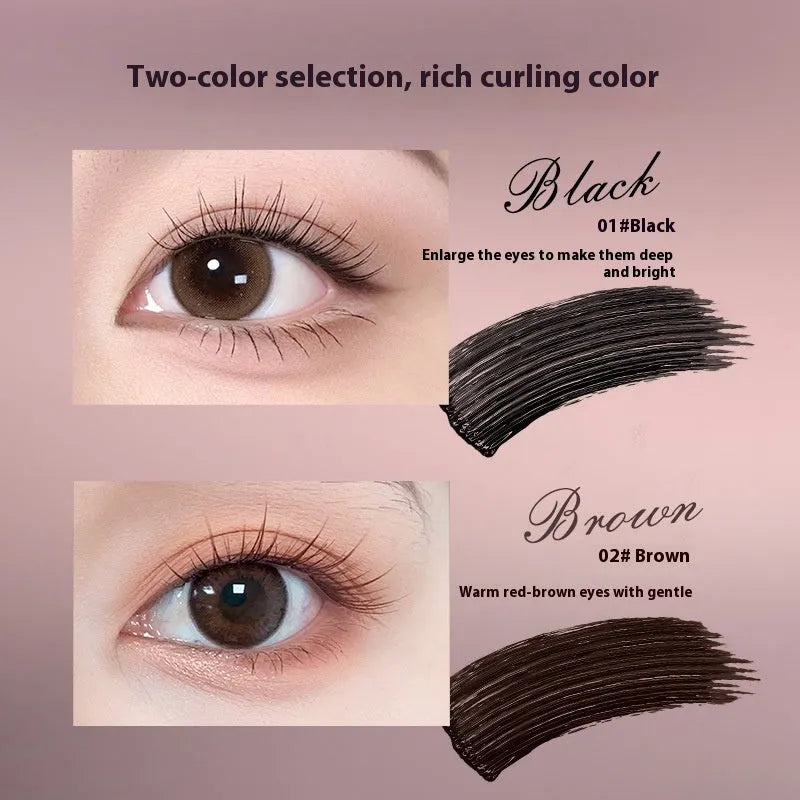Long Curling Long-lasting Setting Mascara tube in black and brown colour variants.