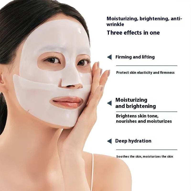 Collagen facial sheet mask with 28ml anti-wrinkle moisturising serum