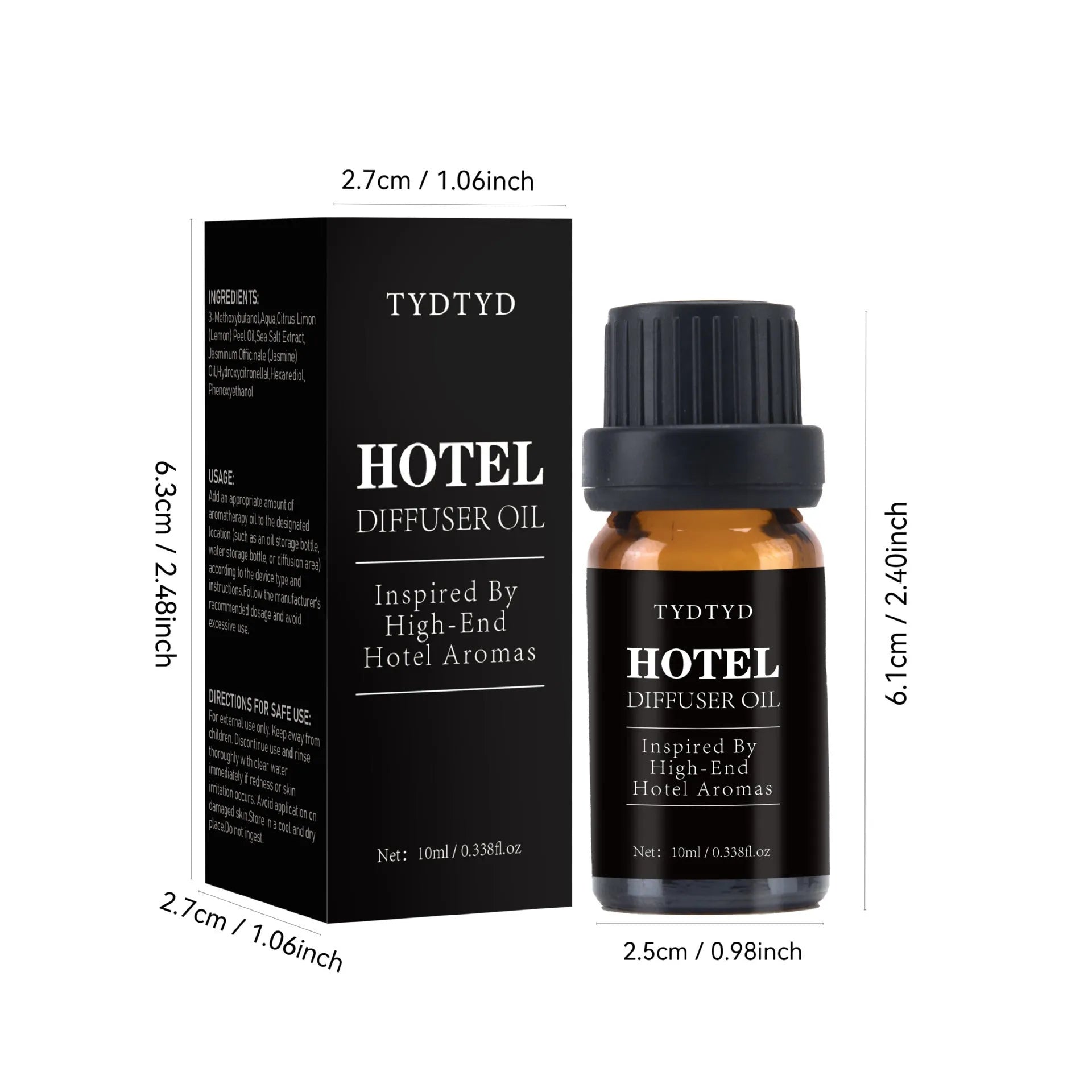 10ml natural plant fragrance essential oil bottle for universal skin type