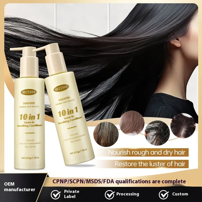 Wash-free hair conditioner bottle with 210g net content for ladies hair care
