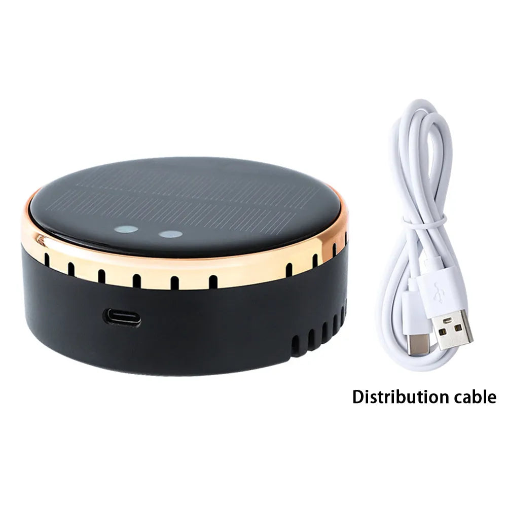 Solar-powered car mounted air humidifier in black, gold or red with adjustable mist control
