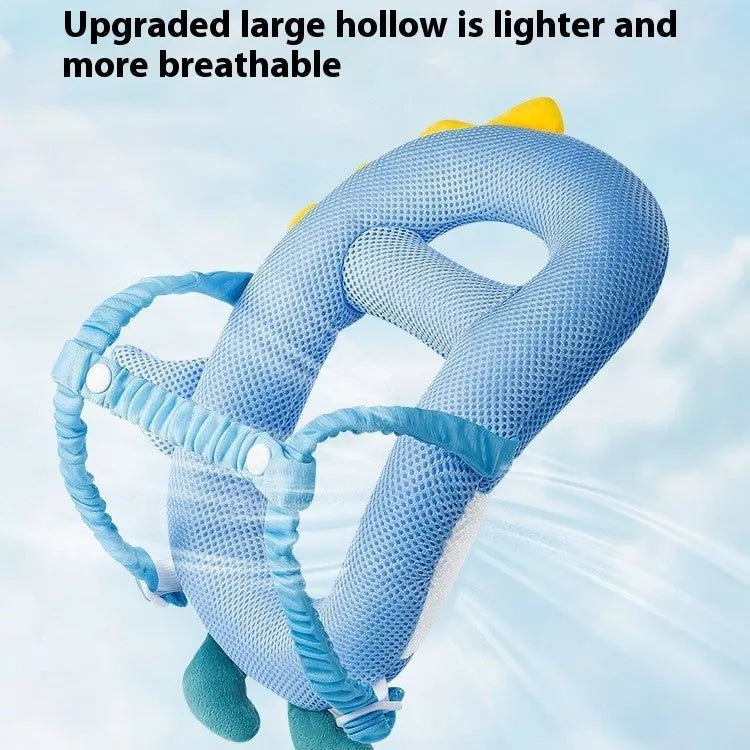 Cartoon baby anti-collision pillow in Little Dinosaur design for toddler fall protection.