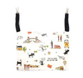 Double-sided cat hammock in lamb cashmere and cotton linen, 52x35cm or 62x44cm hanging cat bed