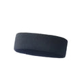 Solid colour elastic sports sweat band made from polyester spandex.