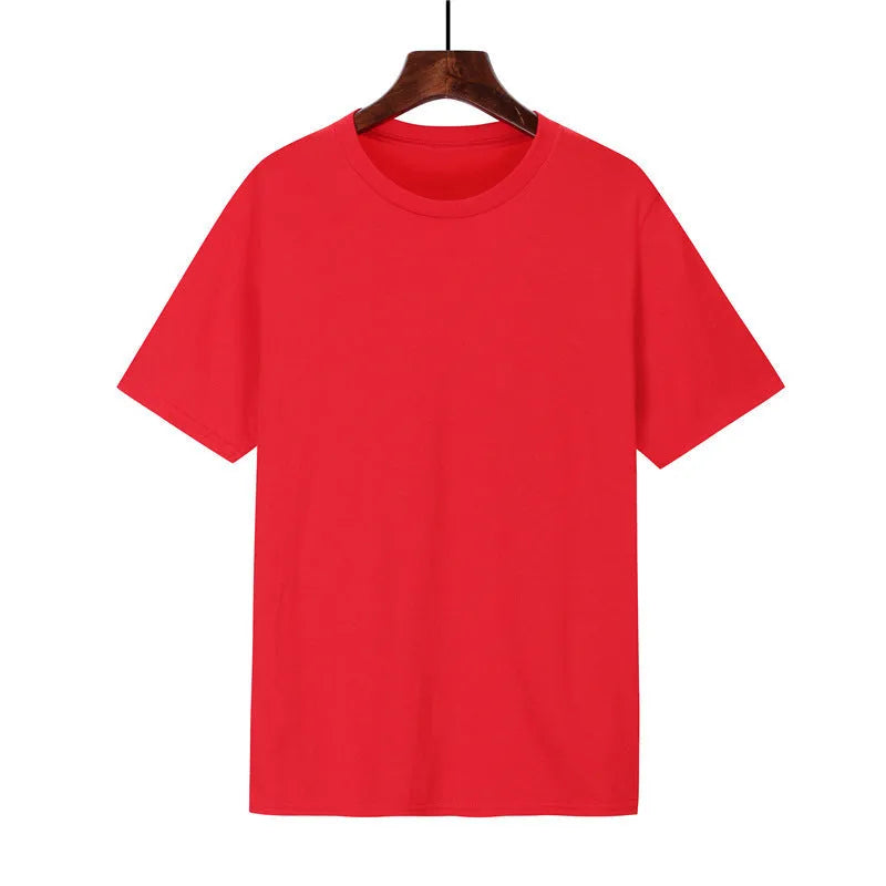 Men's black cotton loose fit short sleeve t-shirt with a printed design.