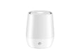White mini USB flame humidifier aromatherapy machine with LED flame simulation effect