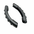 Carbon fibre black steering wheel anti-skid sleeve showing universal 38cm diameter fitment