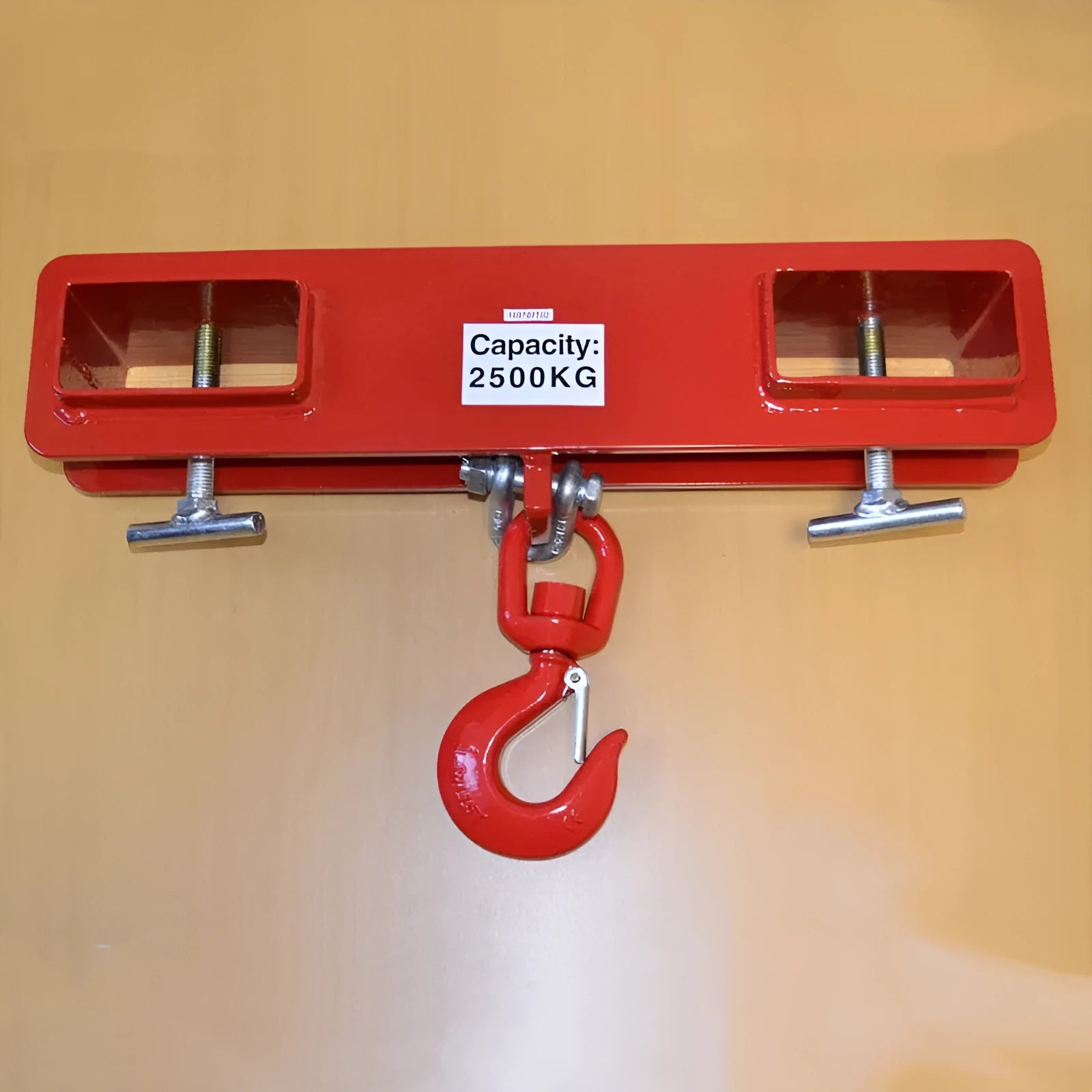 Rotatable iron forklift crane hook with safety locking pin for mobile crane conversion