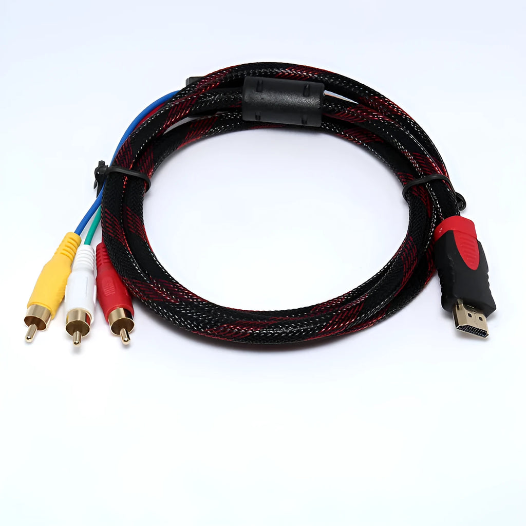 HDMI to AV15M conversion cable with 1.5 metre length and alloy connectors