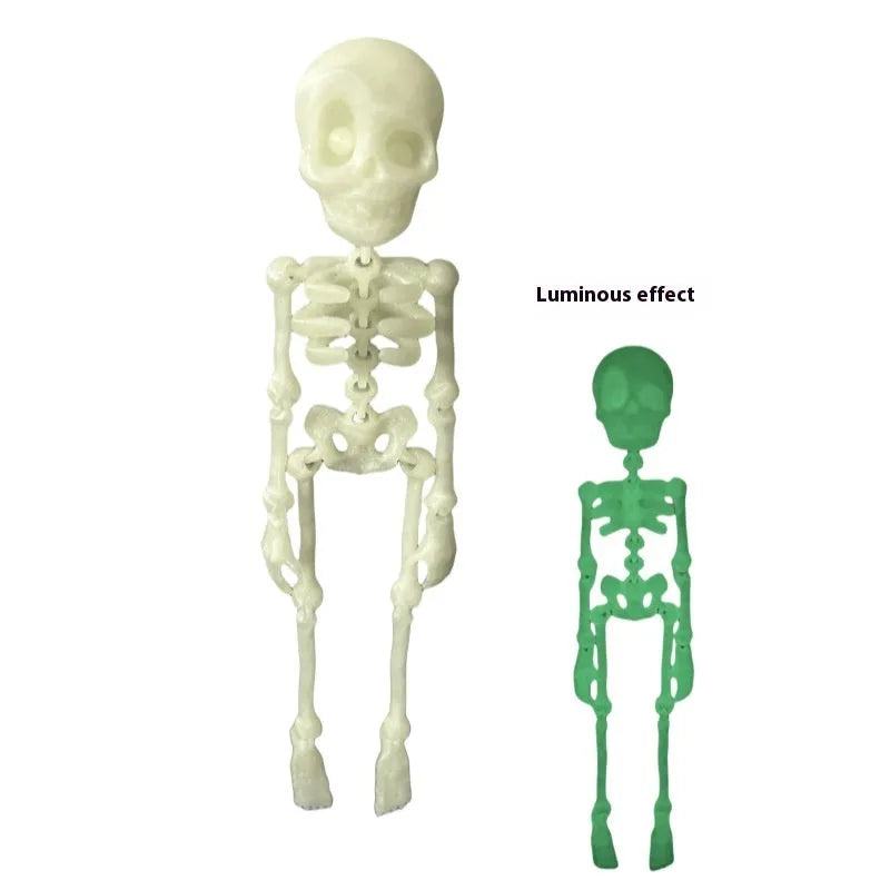 3D printed skull refrigerator magnet in modern art style measuring 18cm high