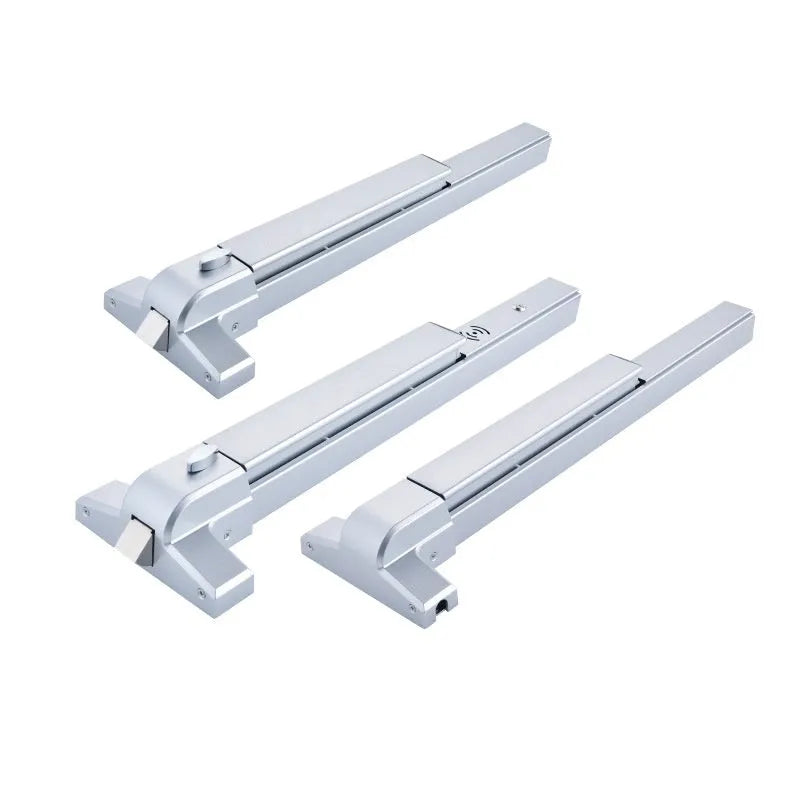 Stainless steel fireproof door push lock with external handle for 65cm baked paint single doors