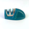 Mini two-stage knife sharpener in PP and 201 stainless steel, mouse-shaped, shown in one of ten colour options.