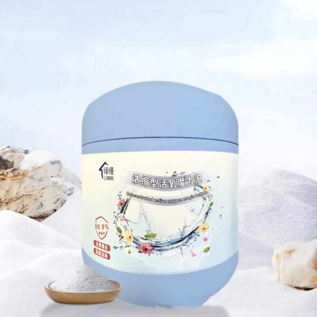 400g bottle of enhanced active oxygen bleaching powder for laundry stain removal