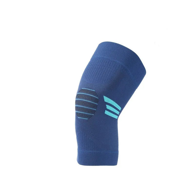 Polyester fiber sports kneecaps in black and gray color for basketball and aerobics protection