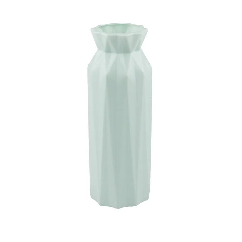 Green gray pink white drop-resistant melamine plastic vase with 7.2cm base diameter