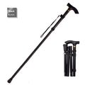 Aluminium folding walking stick with adjustable 85-95cm height in six colour options