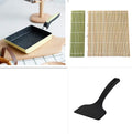 Square non-stick smokeless frying pan 13x18cm with composite multi-layer bottom, available in pink, blue, and yellow