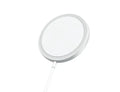 Magsafe magnetic wireless charger for iPhone 12 and 13 series in silver metal finish