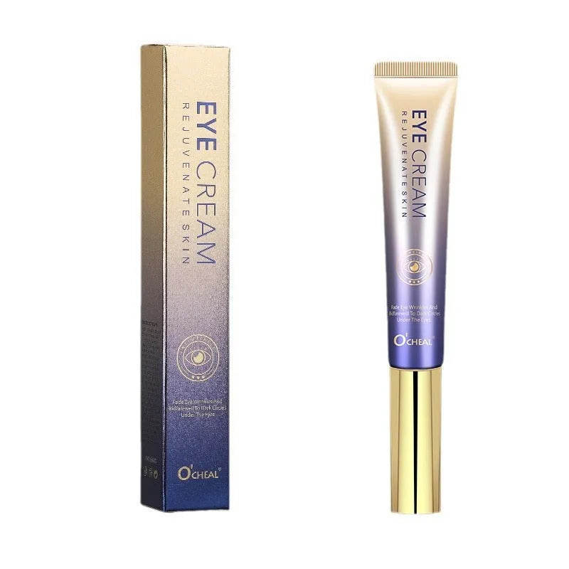 Ball eye cream in packaging for dark circle treatment and concealer softening