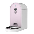 Barbie Pink and Ivory White smart automatic pet feeder with app for cats and dogs.