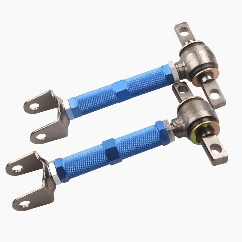 Blue aluminium alloy pull rod for Honda Civic EP3 rear wheel alignment adjustment