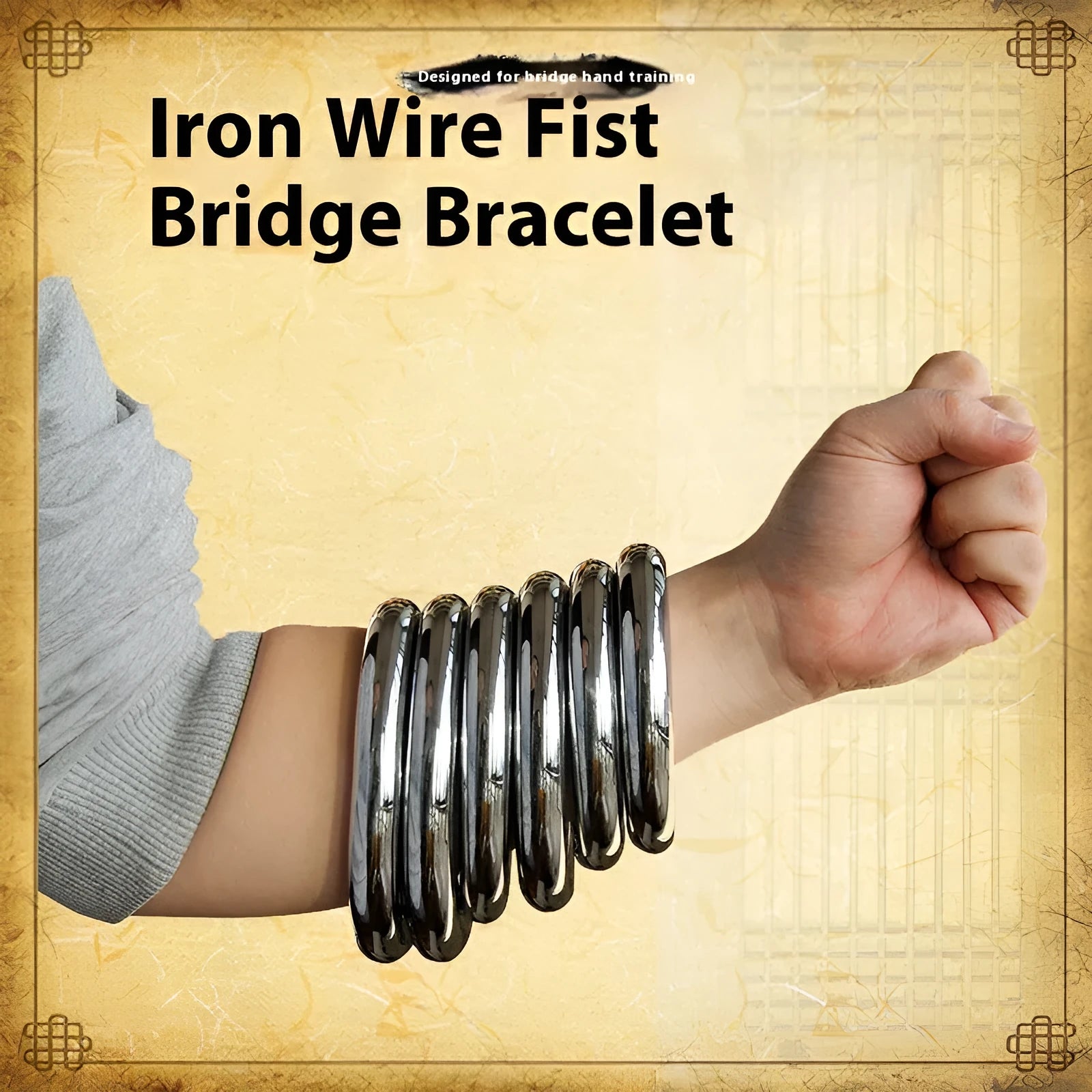 Carbon steel Wing Chun training ring with electroplating finish for martial arts conditioning