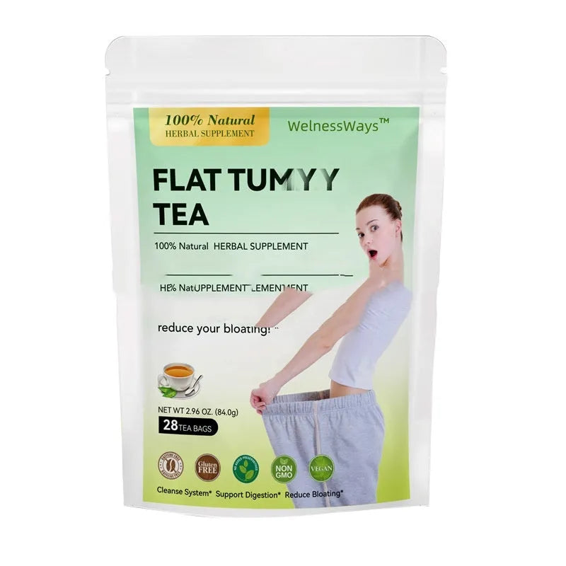 28 Day Slim Flat Tummy Tea collection with multiple herbal blends for women