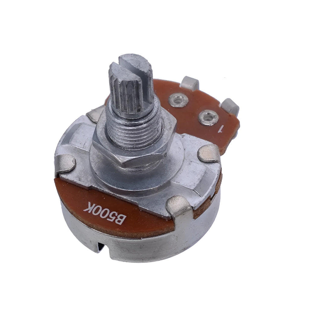 Metal electric guitar potentiometer knob for tone and volume control