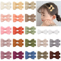 Pastel coloured fully lined hair clips for infants and toddlers including barrettes and bows
