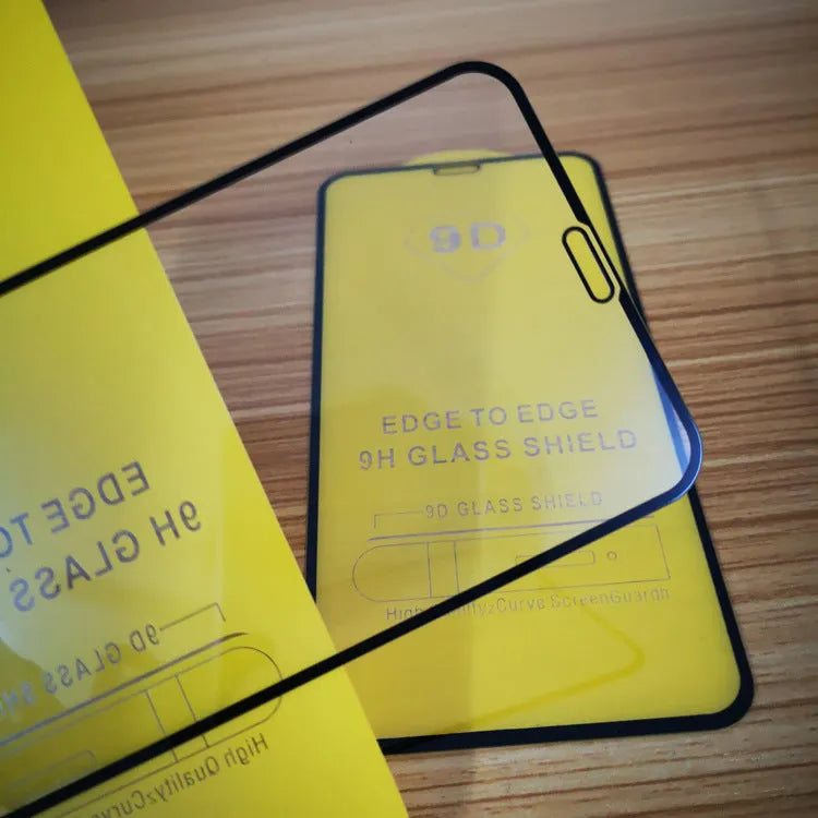 Black tempered glass screen protector for Xiaomi 10 Lite 11 Lite 11T Pro smartphones