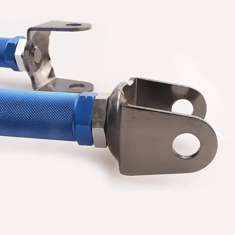 Blue aluminium alloy pull rod for Honda Civic EP3 rear wheel alignment adjustment